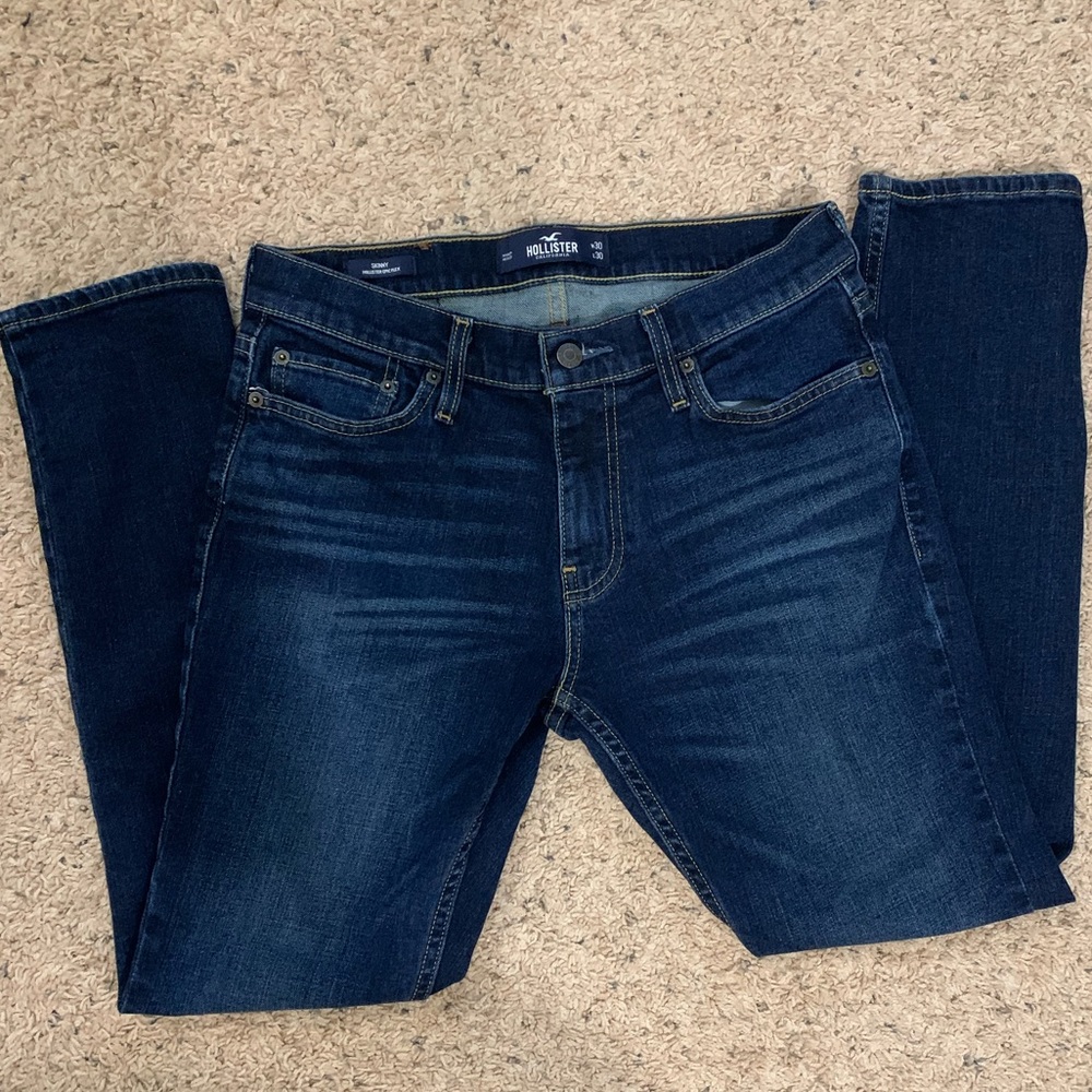 Hollister dark wash skinny fit jeans